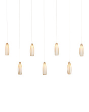 Currey 9000-1192 - Parish 7-Light Linear Multi-Drop Pendant