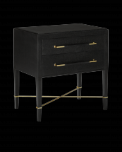 Currey 3000-0036 - Verona Black Nightstand