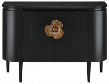 Currey 3000-0004 - Briallen Black Demi-Lune Cabinet