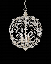 Currey 9000-0076 - Crystal Bud Silver Orb Chandel