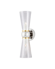 Currey 5800-0059 - Byford Nickel Bath Wall Sconce