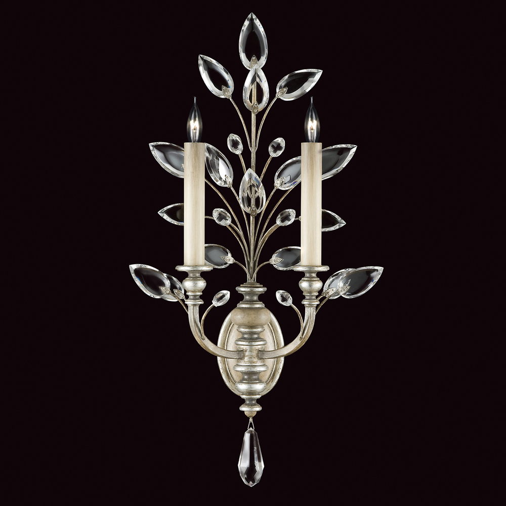 Crystal Laurel 28" Sconce