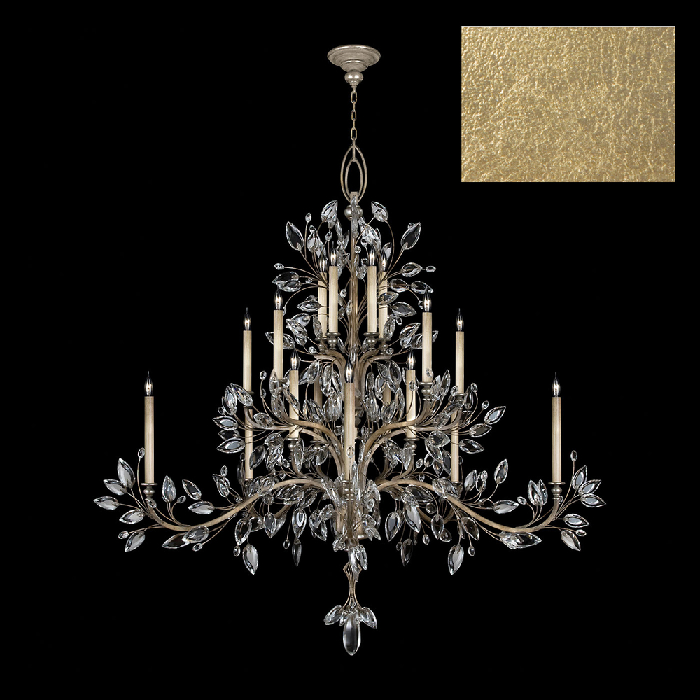 Crystal Laurel 75" Round Chandelier