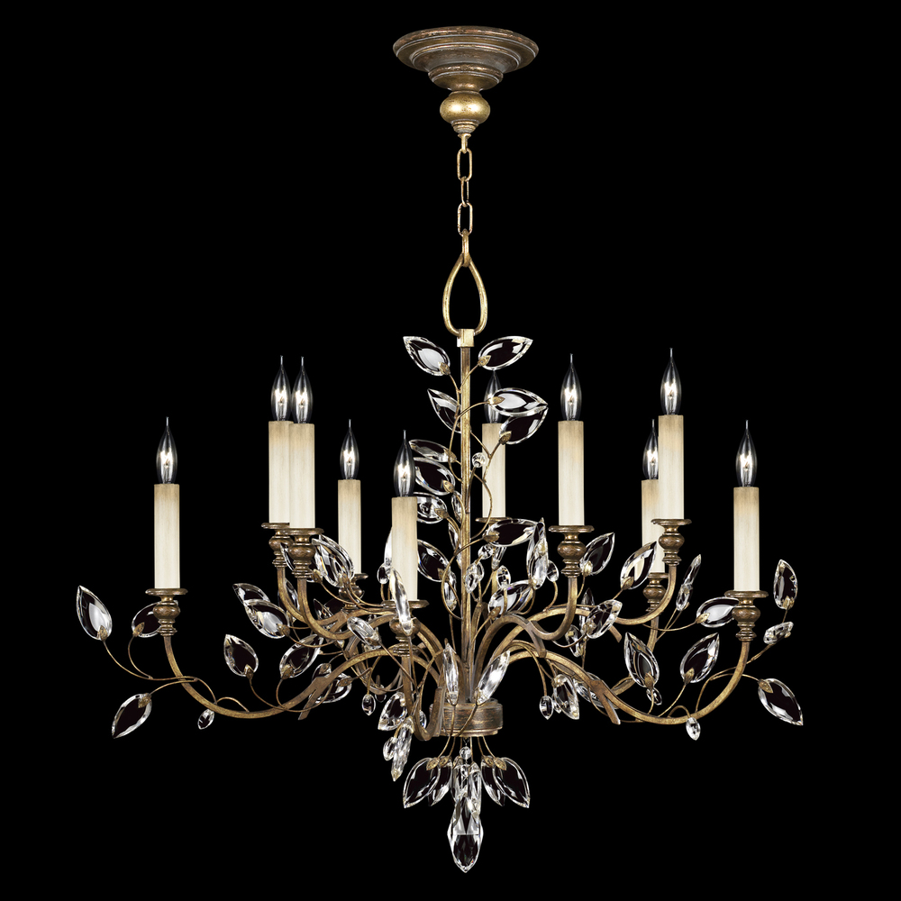 Crystal Laurel 43"W Round Chandelier